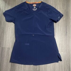 Dickies Dark Blue Stretch Scrub Top